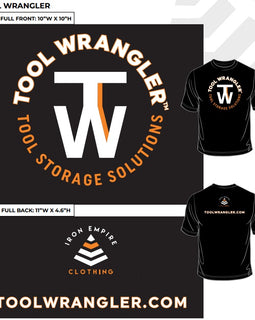 Tool Wrangler T-Shirt Accessories 1 Pc.  (Any Size)* S,M,L,XL,XXL- Please indicate size on Cart Order Note