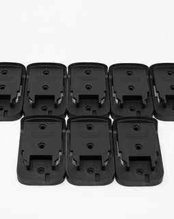 8 Tool Holders - BLACK - Tool Wrangler - DeWalt Mounts For 20V Cordless Tools - Made In North America - 100% Recycled Material